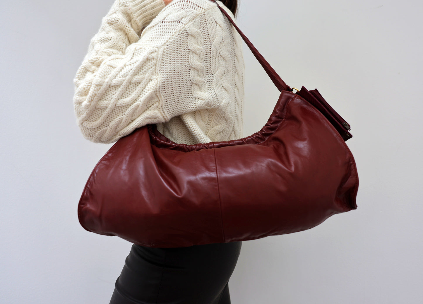 Jocasi Burgundy Leather "Parax" bag