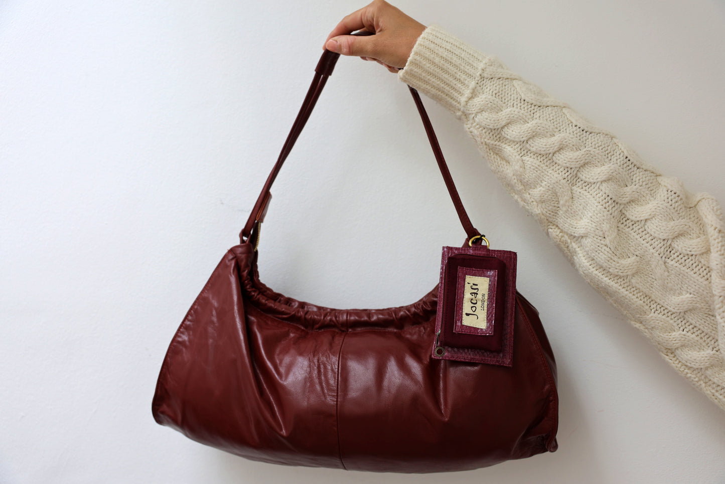 Jocasi Burgundy Leather "City" bag