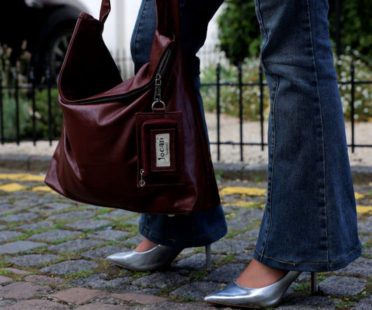 Jocasi Burgundy Leather "City" bag